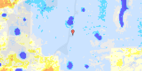 Ekstrem regn på Dybvighovedvej 200