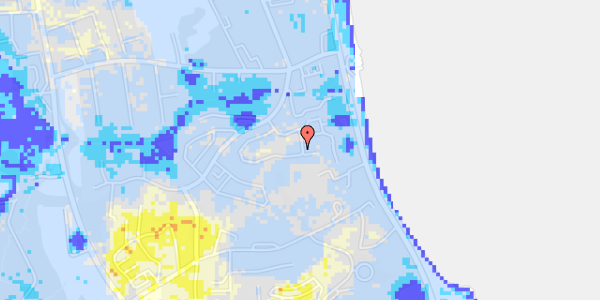 Ekstrem regn på Fjordløkke 25