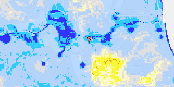 Ekstrem regn på Fjordvej 80