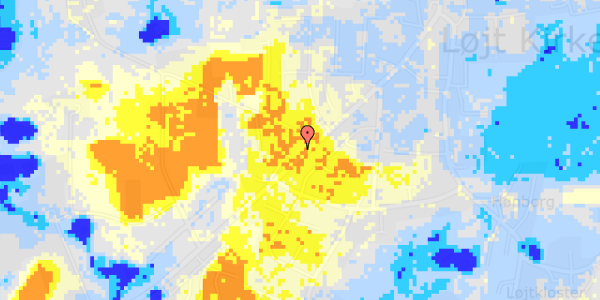 Ekstrem regn på Gamle Bodumvej 10