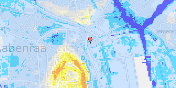 Ekstrem regn på H P Hanssens Gade 3, 3. 35