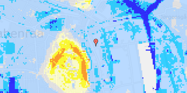 Ekstrem regn på H P Hanssens Gade 15, 2. th