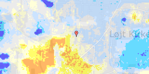 Ekstrem regn på Hesselbjerg 25