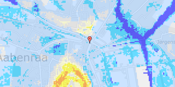 Ekstrem regn på Jernbanegade 1E