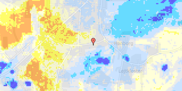 Ekstrem regn på Lykkevej 34