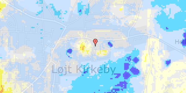 Ekstrem regn på Margrethegårdsvej 2