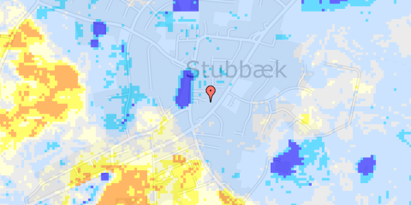 Ekstrem regn på Stubbæk Bygade 6E