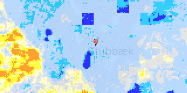 Ekstrem regn på Stubbæk Bygade 18