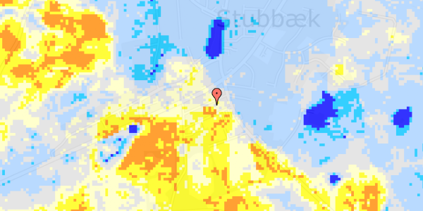 Ekstrem regn på Stubbæk Nyvej 5