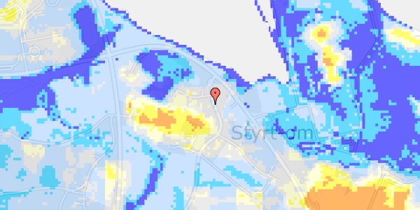 Ekstrem regn på Styrtom Bygade 12