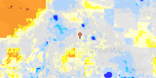 Ekstrem regn på Østergade 13