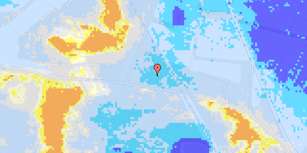 Ekstrem regn på Brudbjergvej 18