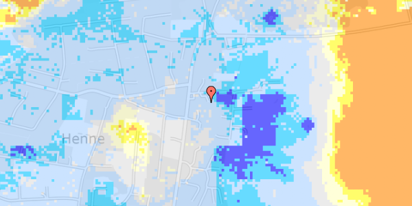 Ekstrem regn på Hennebysvej 40N