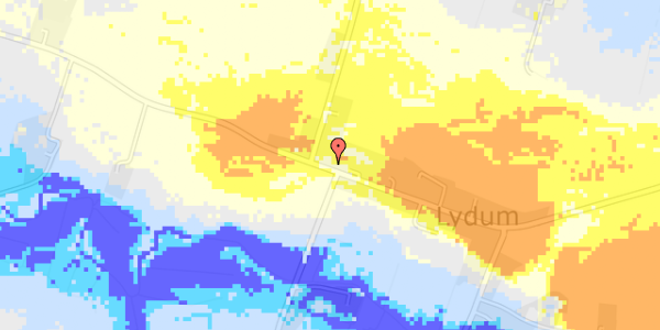 Ekstrem regn på Lydumvej 67