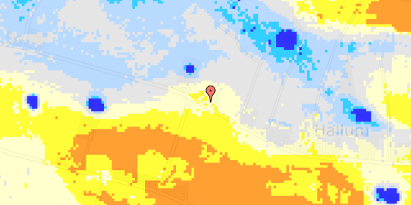 Ekstrem regn på Neder Hallumvej 61