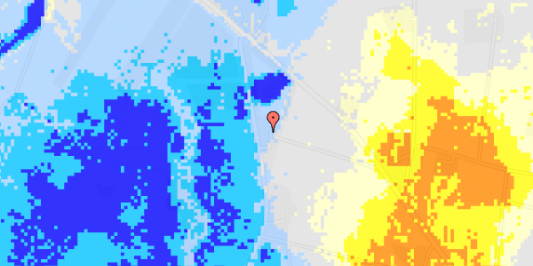 Ekstrem regn på Neder Fiddevej 11