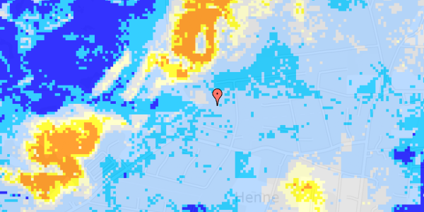 Ekstrem regn på Rævestien 13