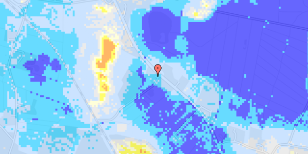 Ekstrem regn på Vesterhavsvej 171