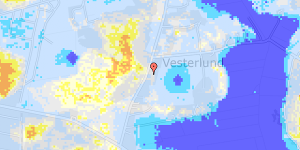 Ekstrem regn på Vesterlundvej 40