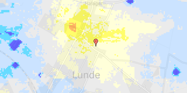 Ekstrem regn på Østergade 11