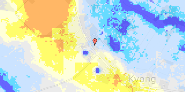 Ekstrem regn på Langgade 21B