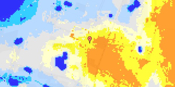 Ekstrem regn på Baunhøjvej 32