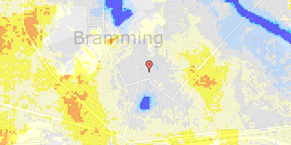 Ekstrem regn på Plantage Alle 4