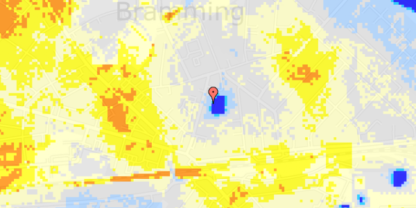 Ekstrem regn på Sct Knuds Alle 12