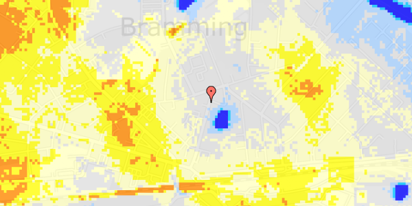 Ekstrem regn på Sct Knuds Alle 13