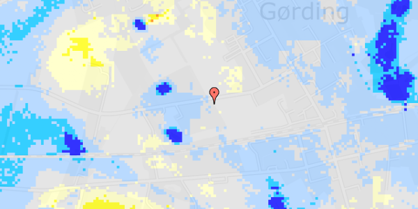 Ekstrem regn på Vestergade 21B