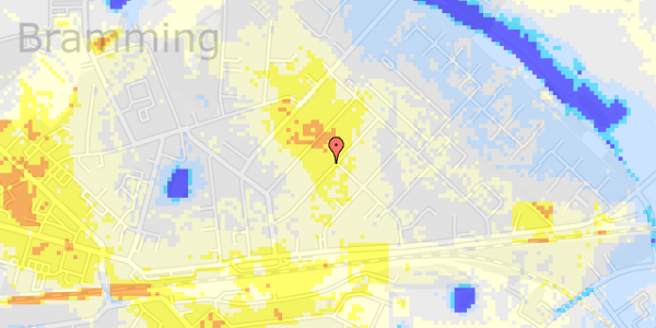 Ekstrem regn på Westergaards Alle 15