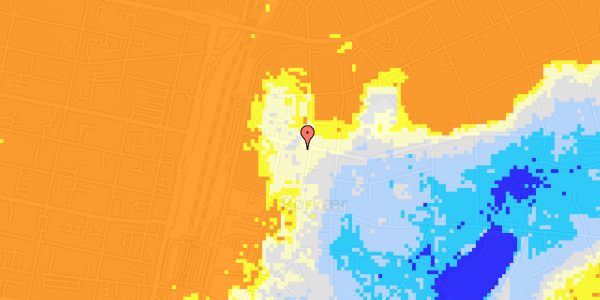 Ekstrem regn på Baggesens Alle 15