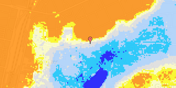 Ekstrem regn på Baggesens Alle 65A