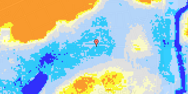 Ekstrem regn på Baggesens Alle 125