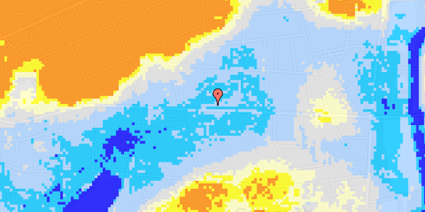 Ekstrem regn på Baggesens Alle 134