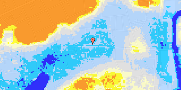 Ekstrem regn på Baggesens Alle 136