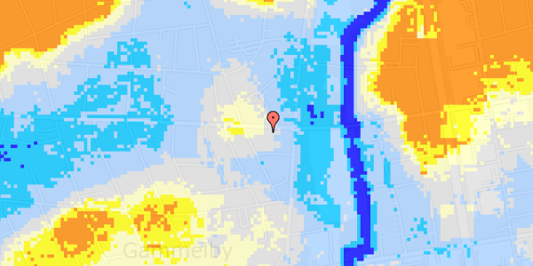 Ekstrem regn på Baggesens Alle 145