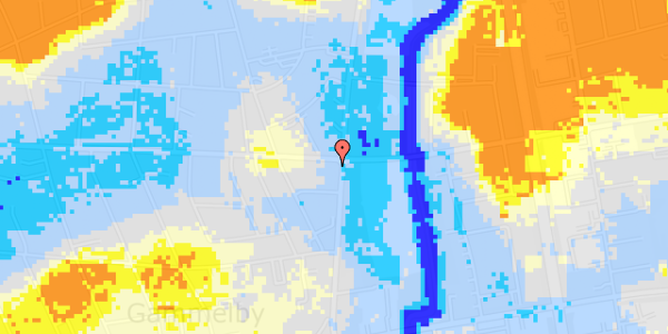 Ekstrem regn på Baggesens Alle 151