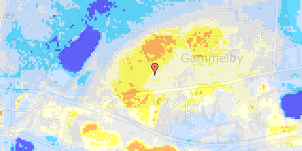 Ekstrem regn på Bellisvej 4B