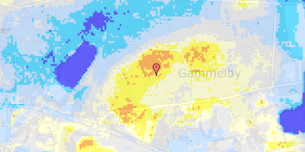 Ekstrem regn på Bellisvej 9A