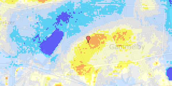 Ekstrem regn på Bellisvej 22