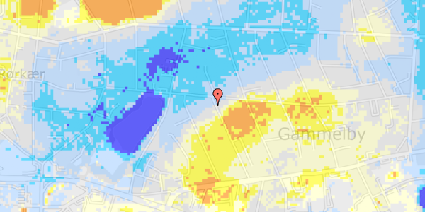 Ekstrem regn på Bellisvej 32