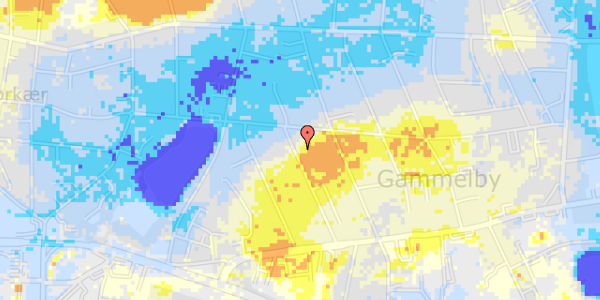 Ekstrem regn på Bellisvej 33