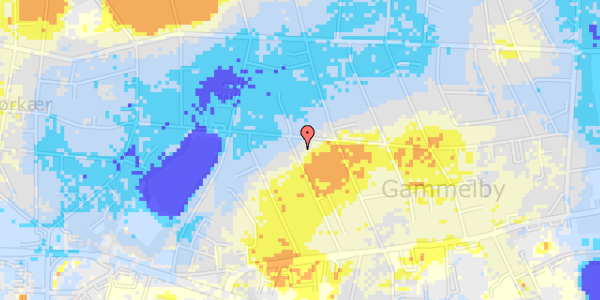 Ekstrem regn på Bellisvej 37