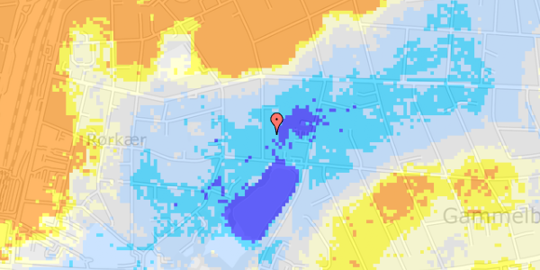 Ekstrem regn på Blichers Alle 9