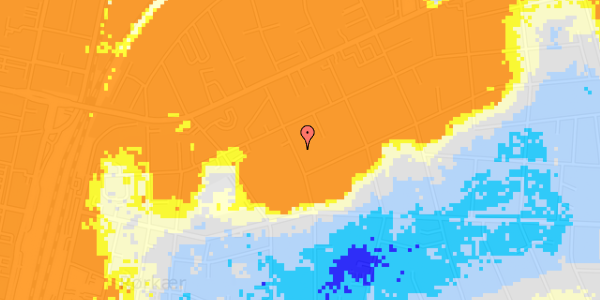 Ekstrem regn på Blichers Alle 39