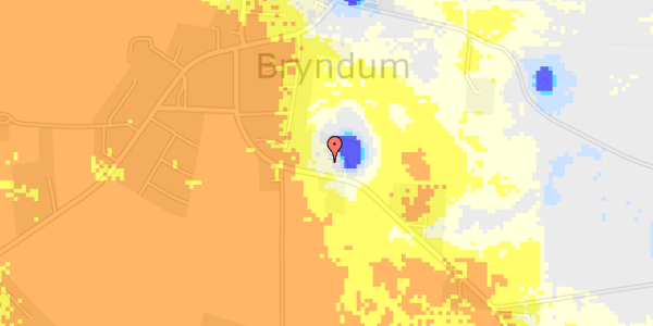 Ekstrem regn på Bryndumdamvej 20