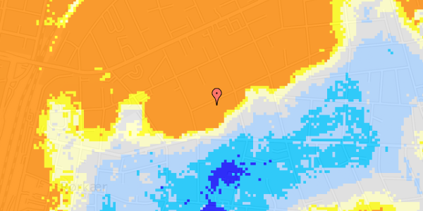 Ekstrem regn på Carit Etlars Alle 9A