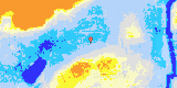 Ekstrem regn på Chr Winthers Vej 23