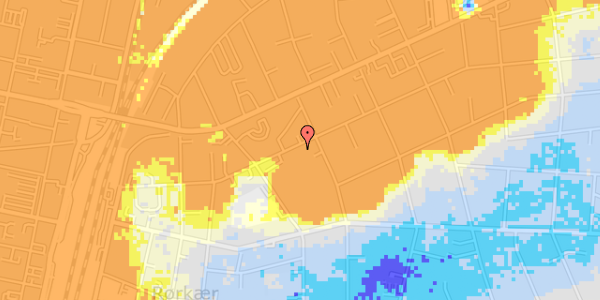 Ekstrem regn på Ewalds Alle 43